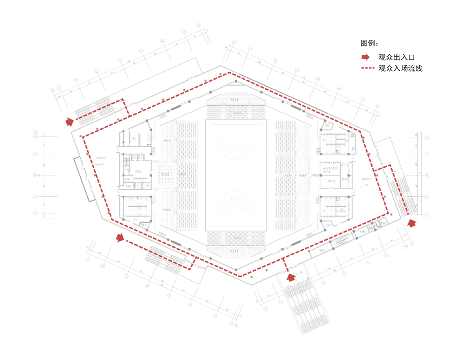 【UAS】体育馆内部交通流线分析及设计策略研究——以重庆永川体育馆为例(图2)