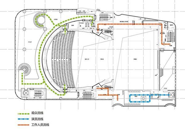 赛宾：多功能剧场流线设计解析(图4)